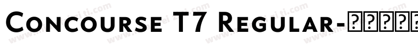 Concourse T7 Regular字体转换